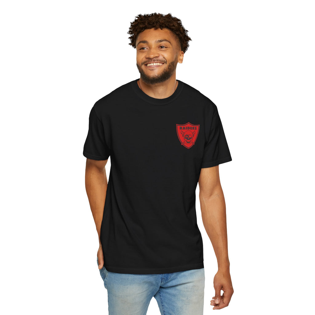 Unisex Garment-Dyed T-shirt; LHS vintage logo tee