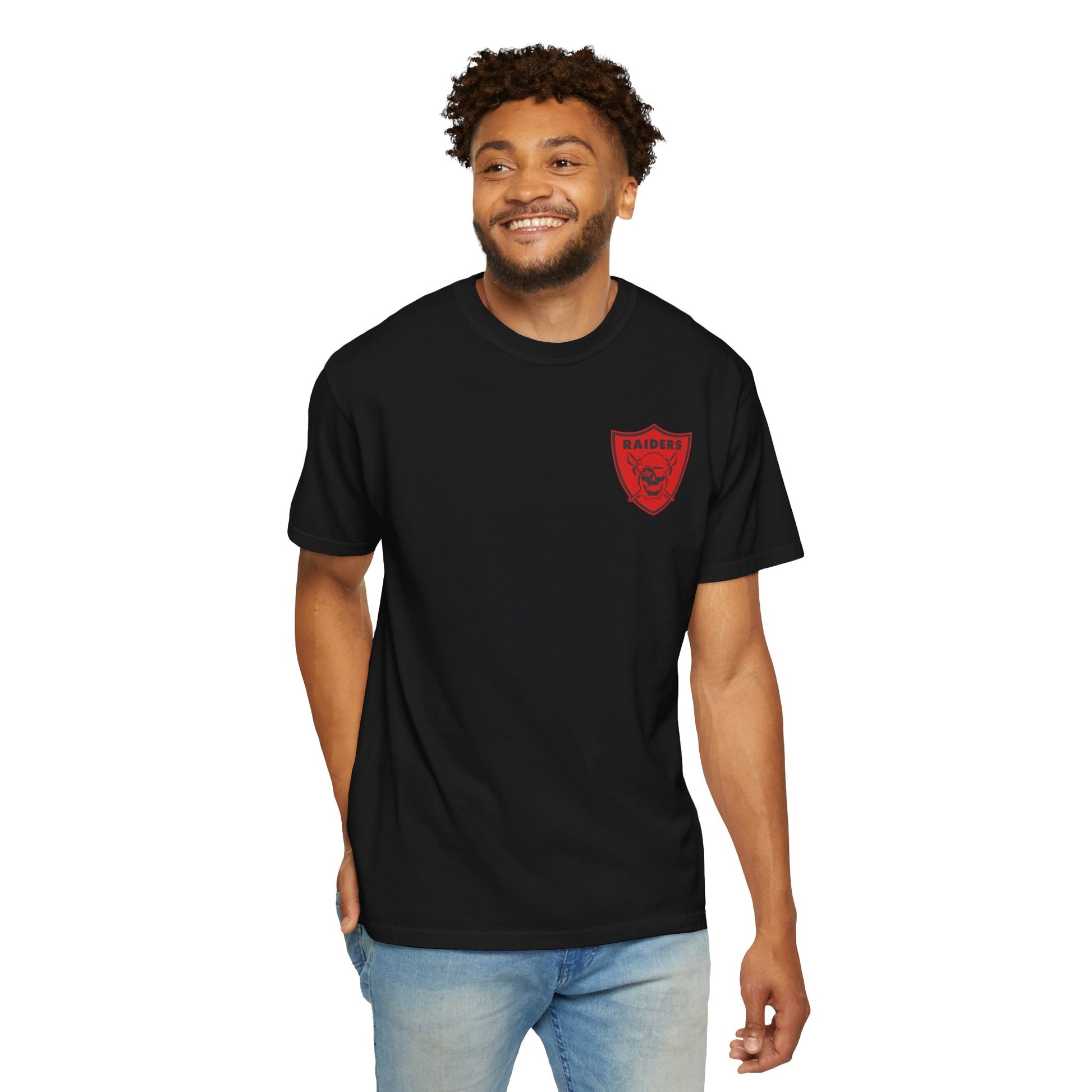 Unisex Garment-Dyed T-shirt; LHS vintage logo tee