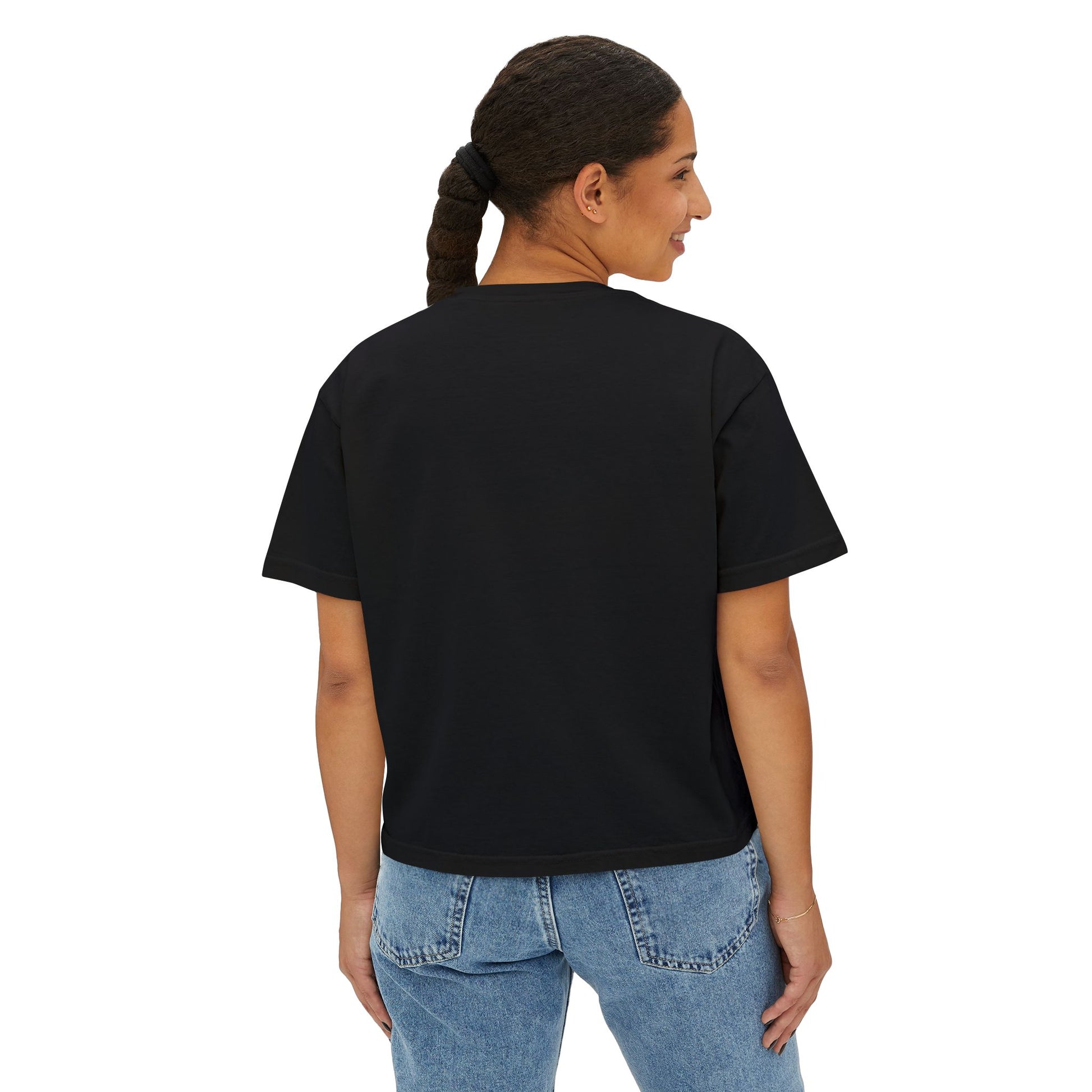 Women's Boxy Tee - Liberty Raiders "Flowered LHS"