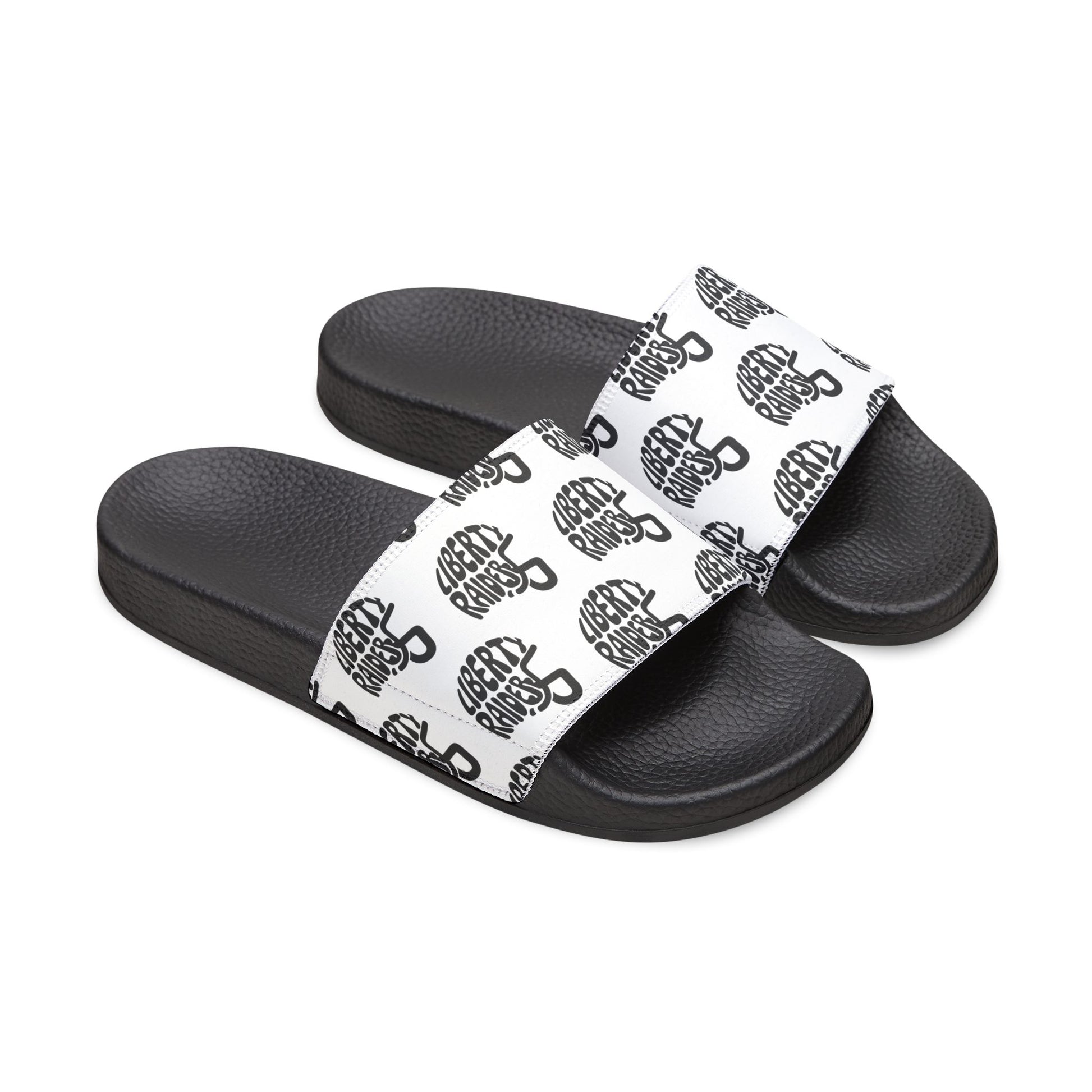 Men's Removable-Strap Slides - Liberty Raiders "Football Helmet"