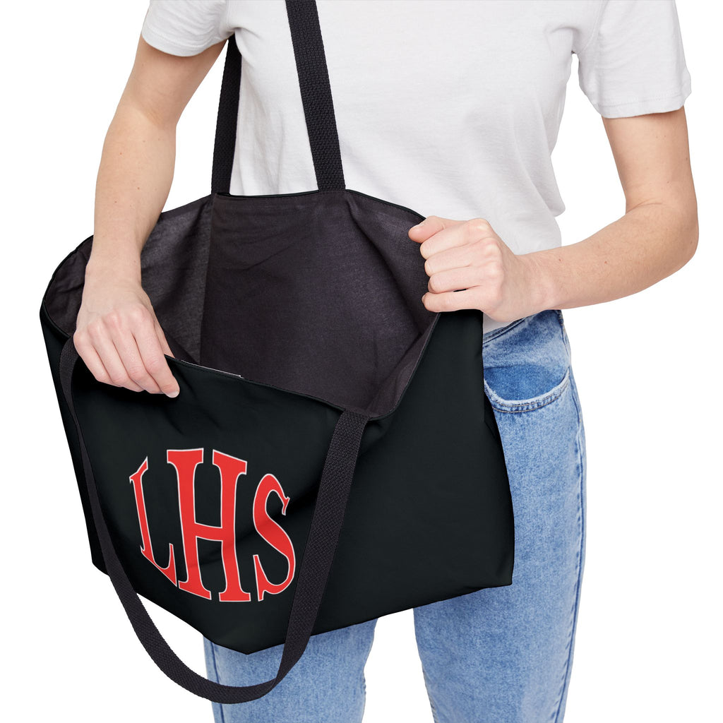 Weekender Tote Bag; LHS logo