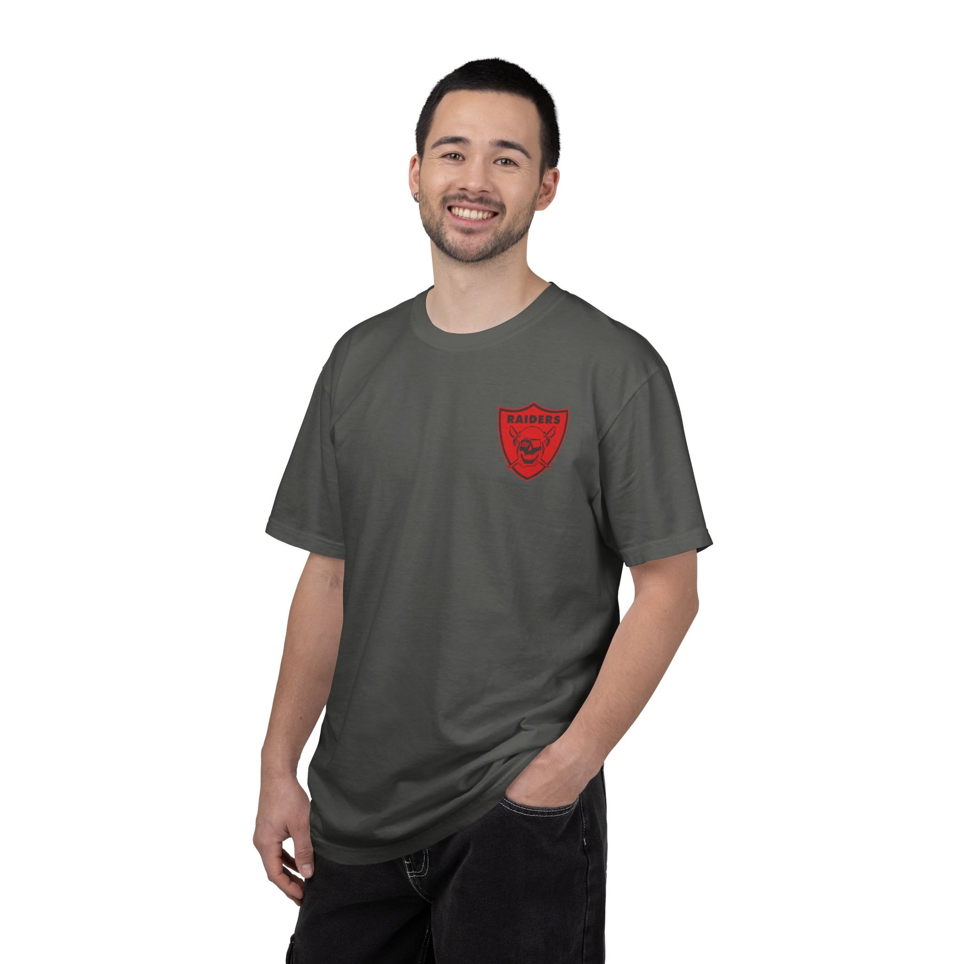 Unisex Garment-Dyed T-shirt; LHS vintage logo tee