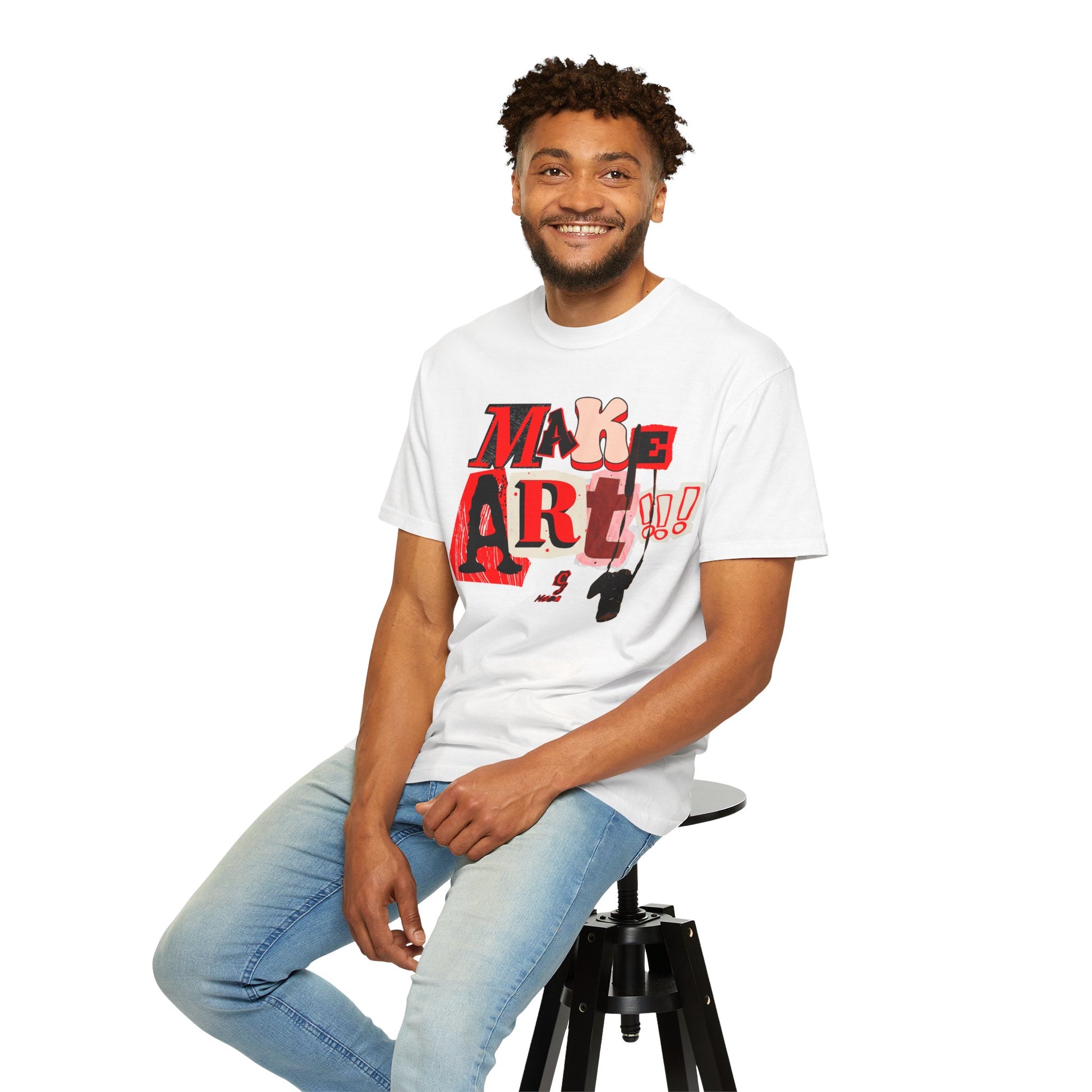 Branded Tee - Make Art!!! Support C3 Media