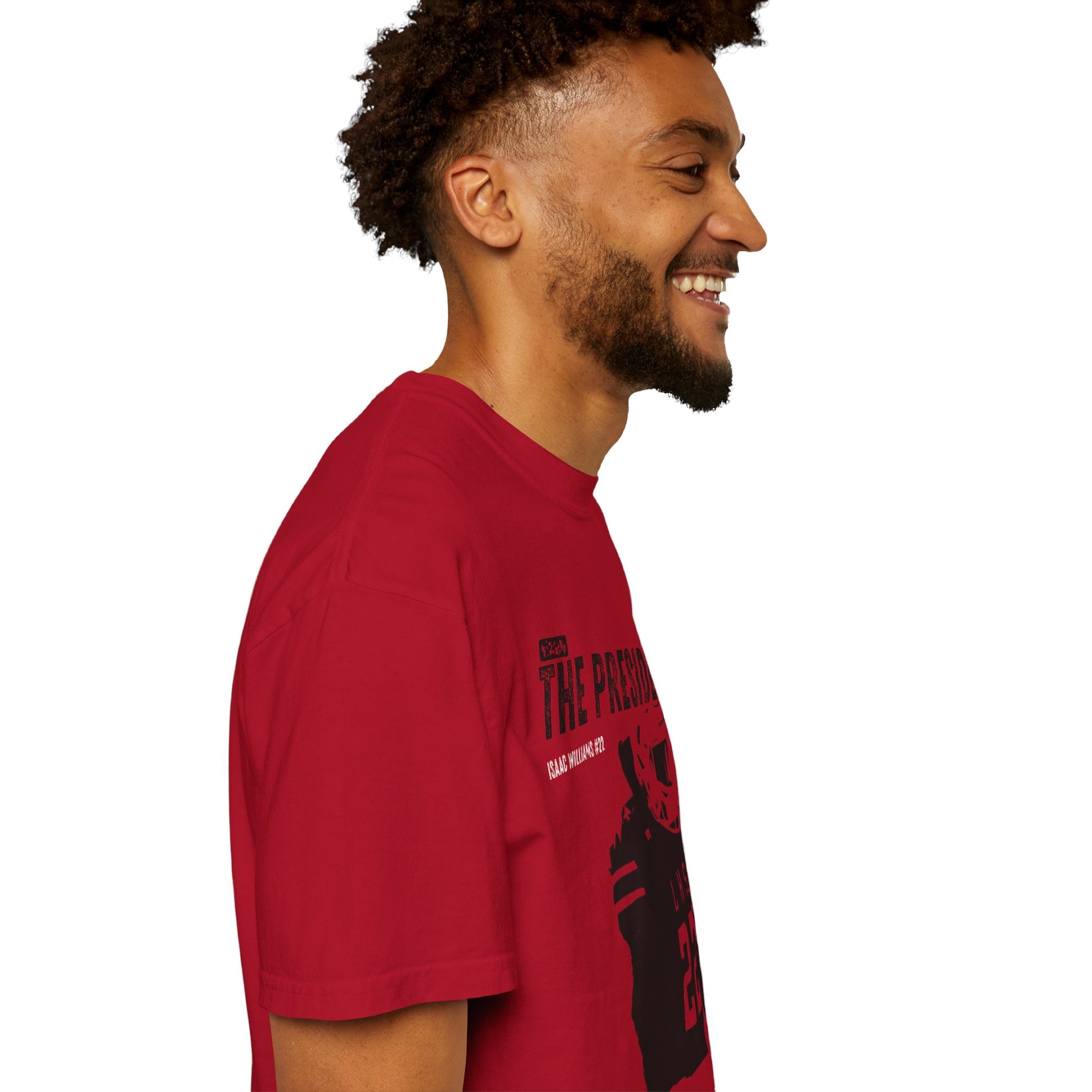 Unisex Garment-Dyed T-shirt; Isaac Williams "The President" tee
