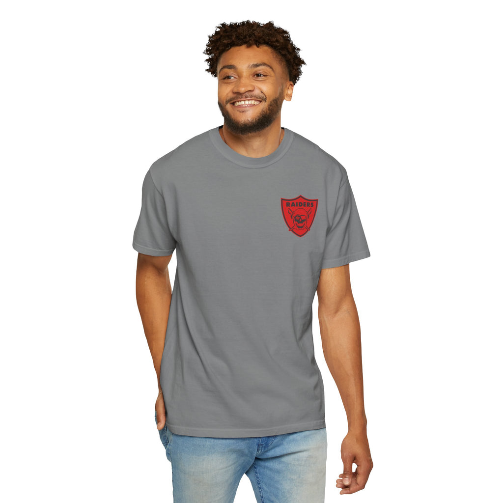 Unisex Garment-Dyed T-shirt; LHS vintage logo tee