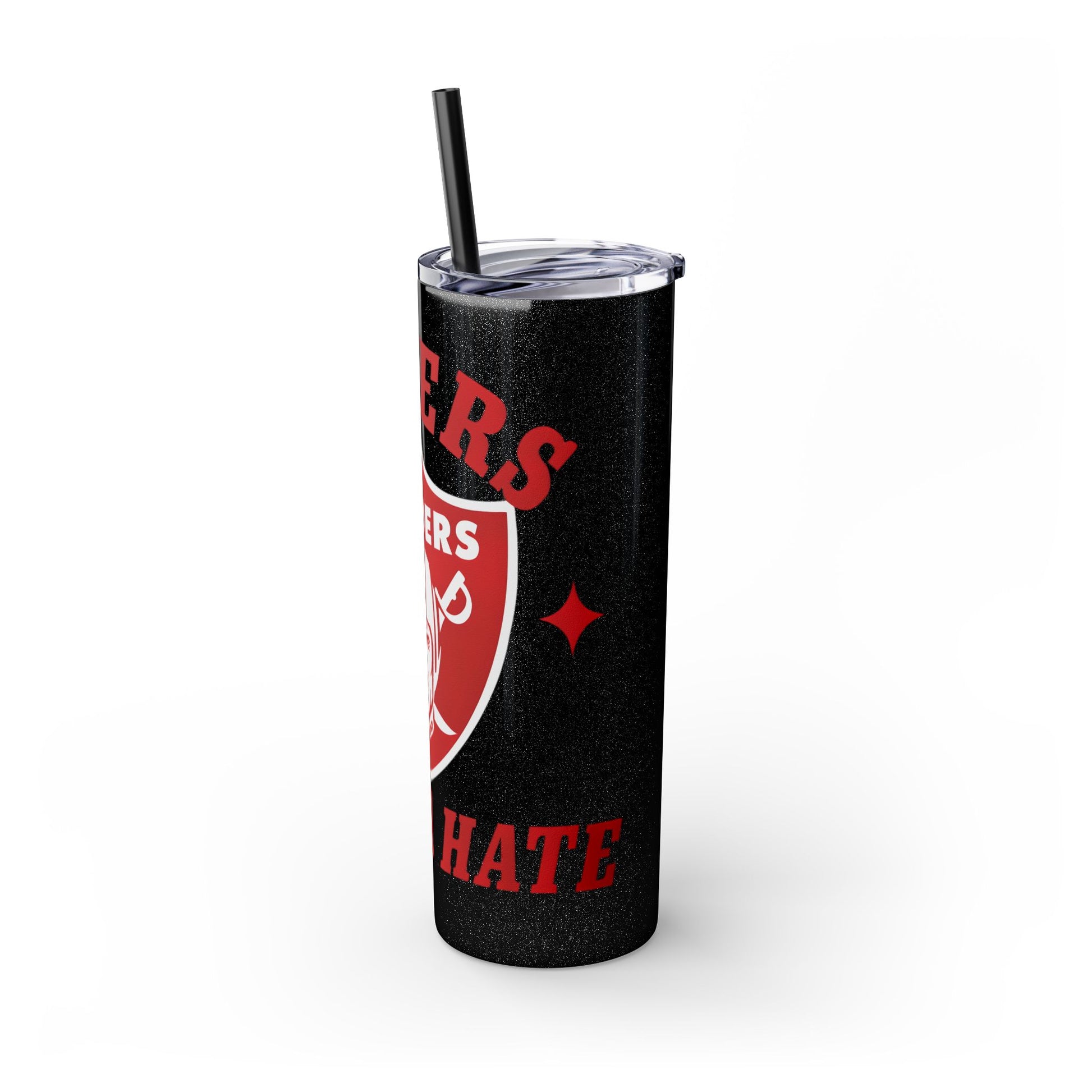 20oz Skinny Tumbler with Straw - Liberty Raiders "Haters Gonna Hate"