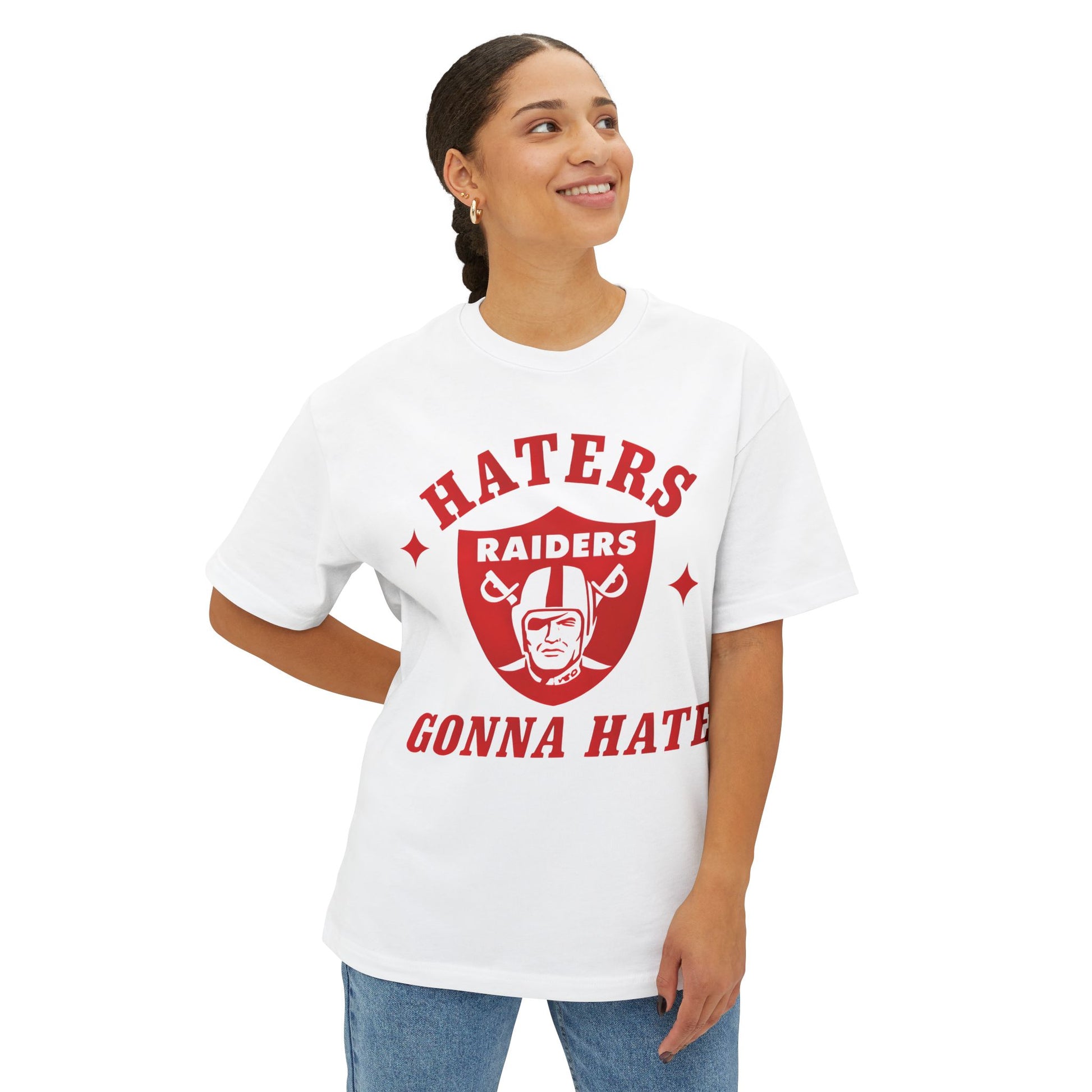 Retro Boxy Tee - Liberty Raiders "Haters Gonna Hate"