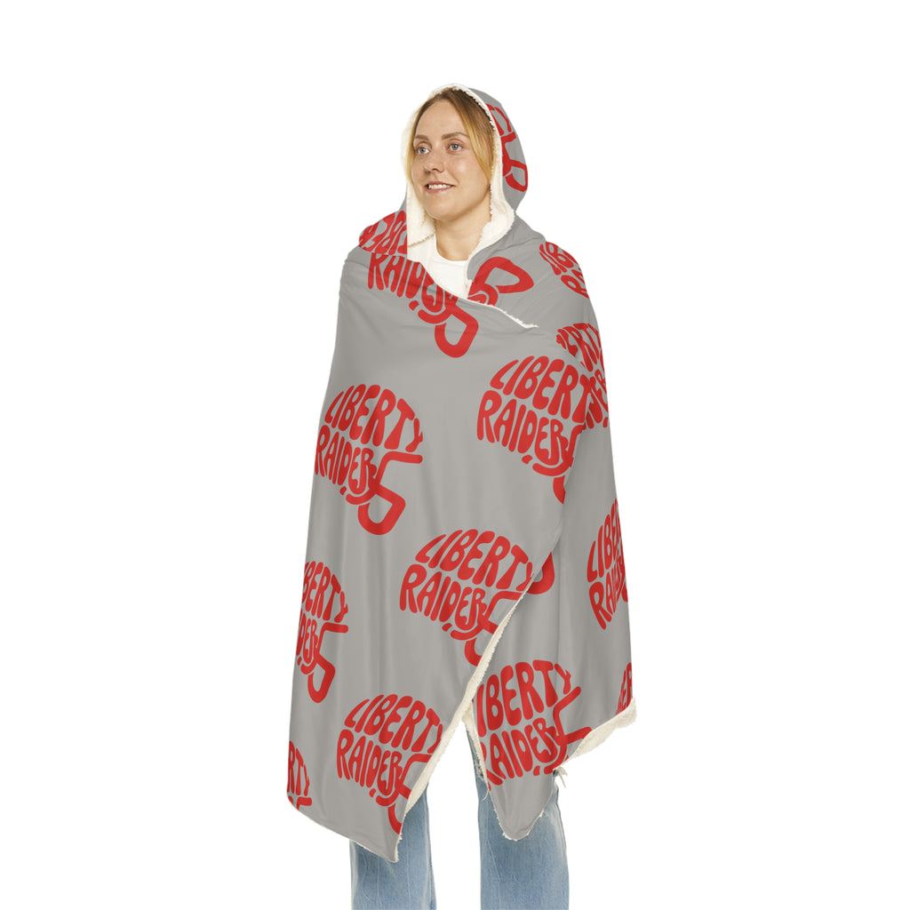 Grey Snuggle Blanket - Liberty Raiders "Helmet"