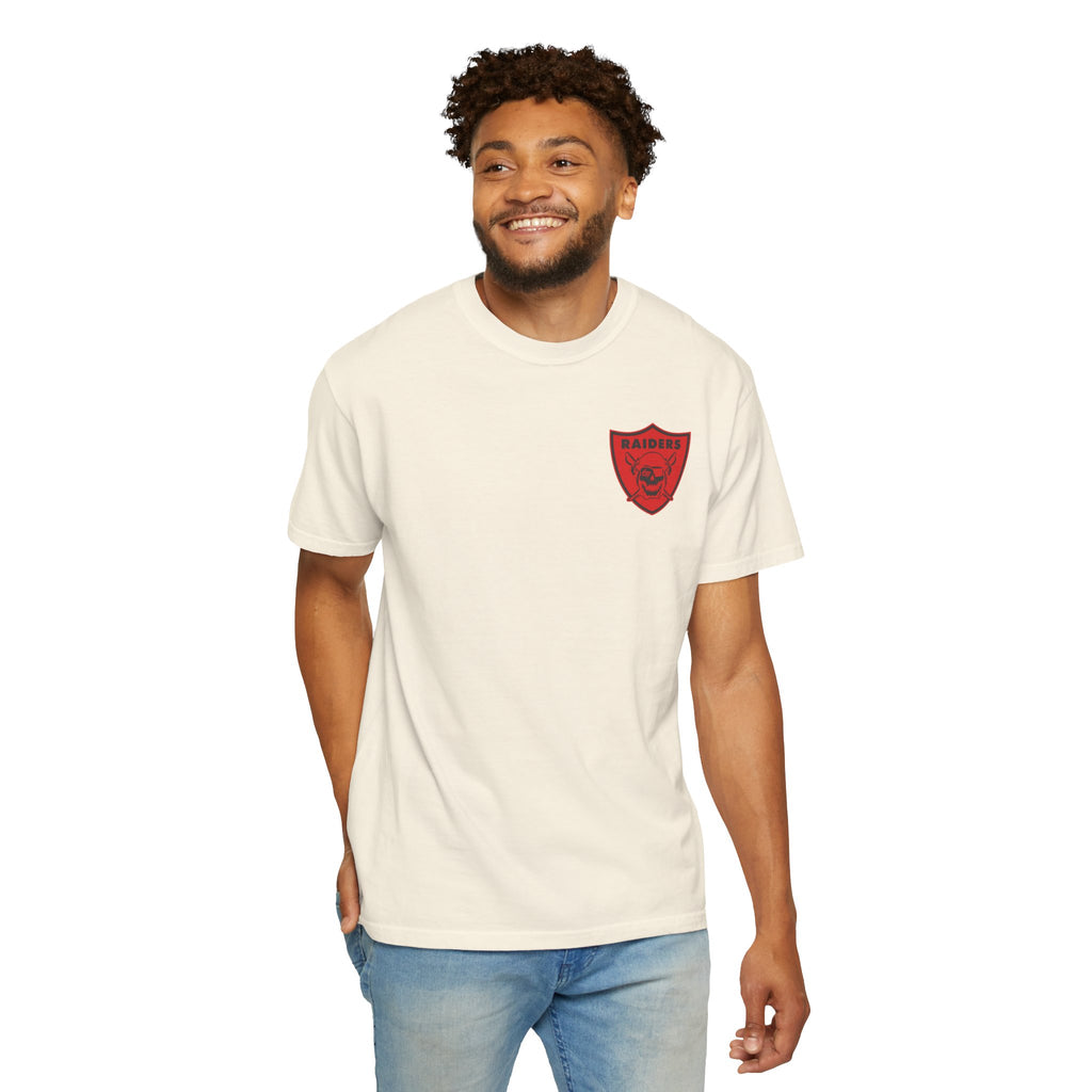 Unisex Garment-Dyed T-shirt; LHS vintage logo tee