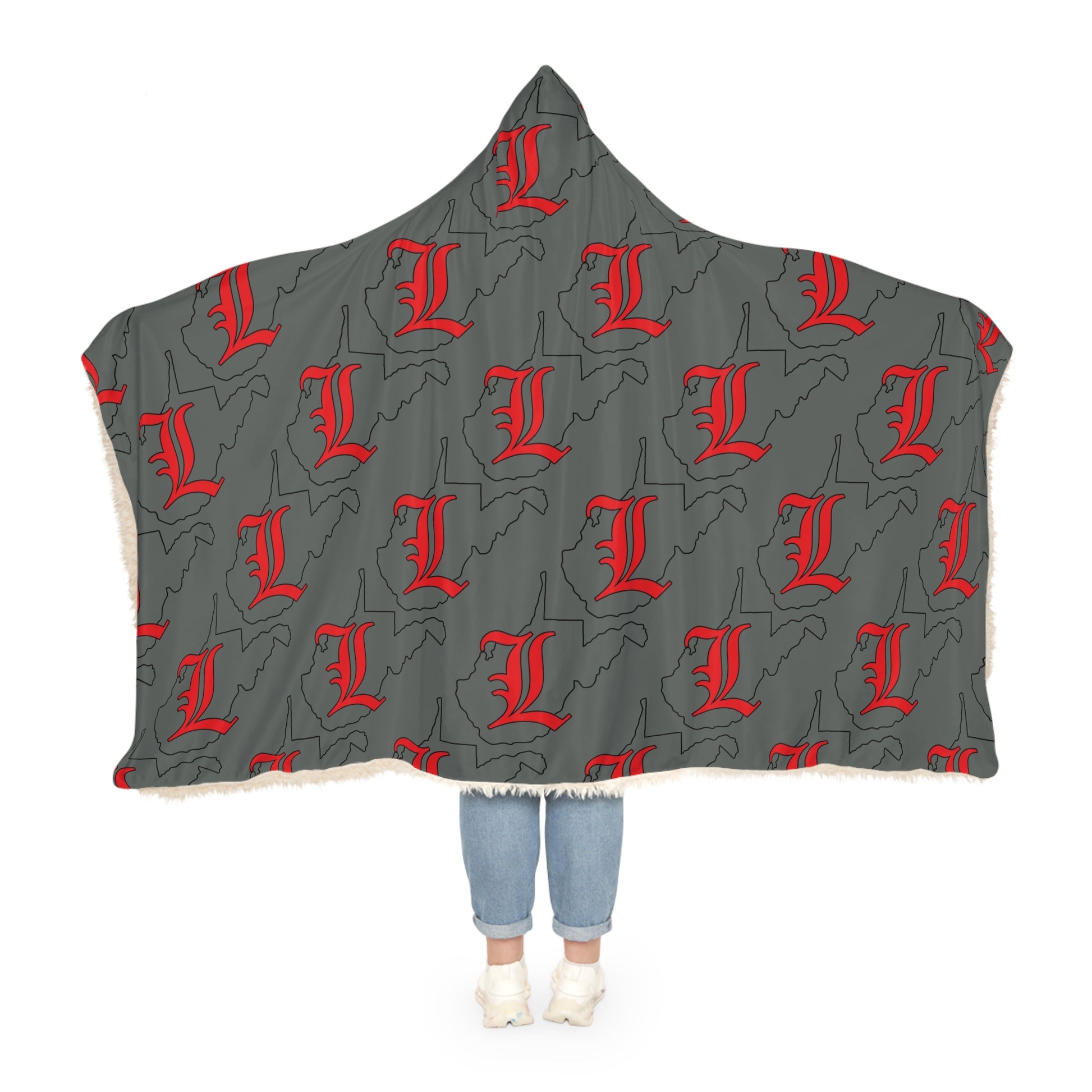 Dark Grey Snuggle Blanket - Liberty Raiders "State Logo"