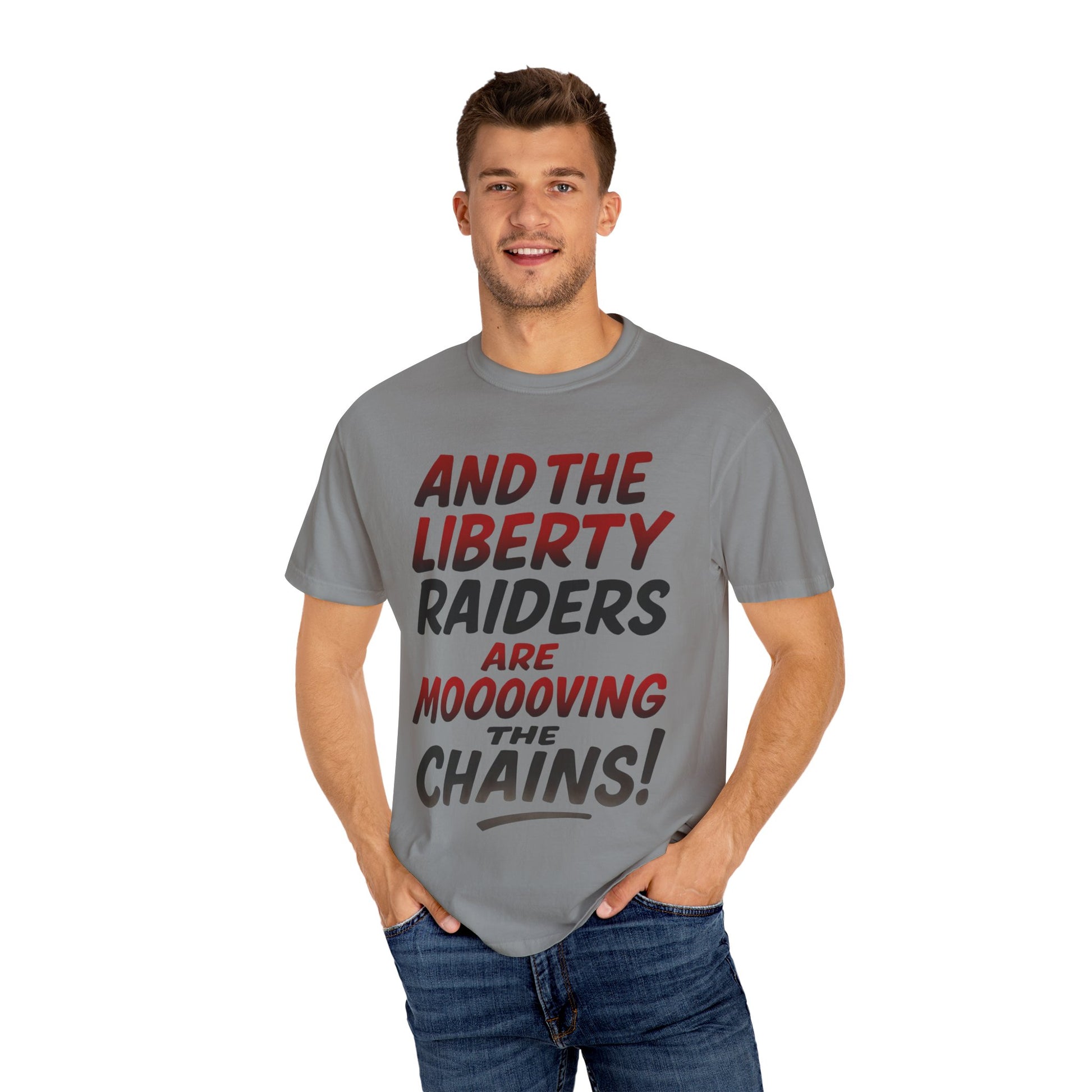 Light Weight Tee - Liberty Raiders "Moving the Chains"