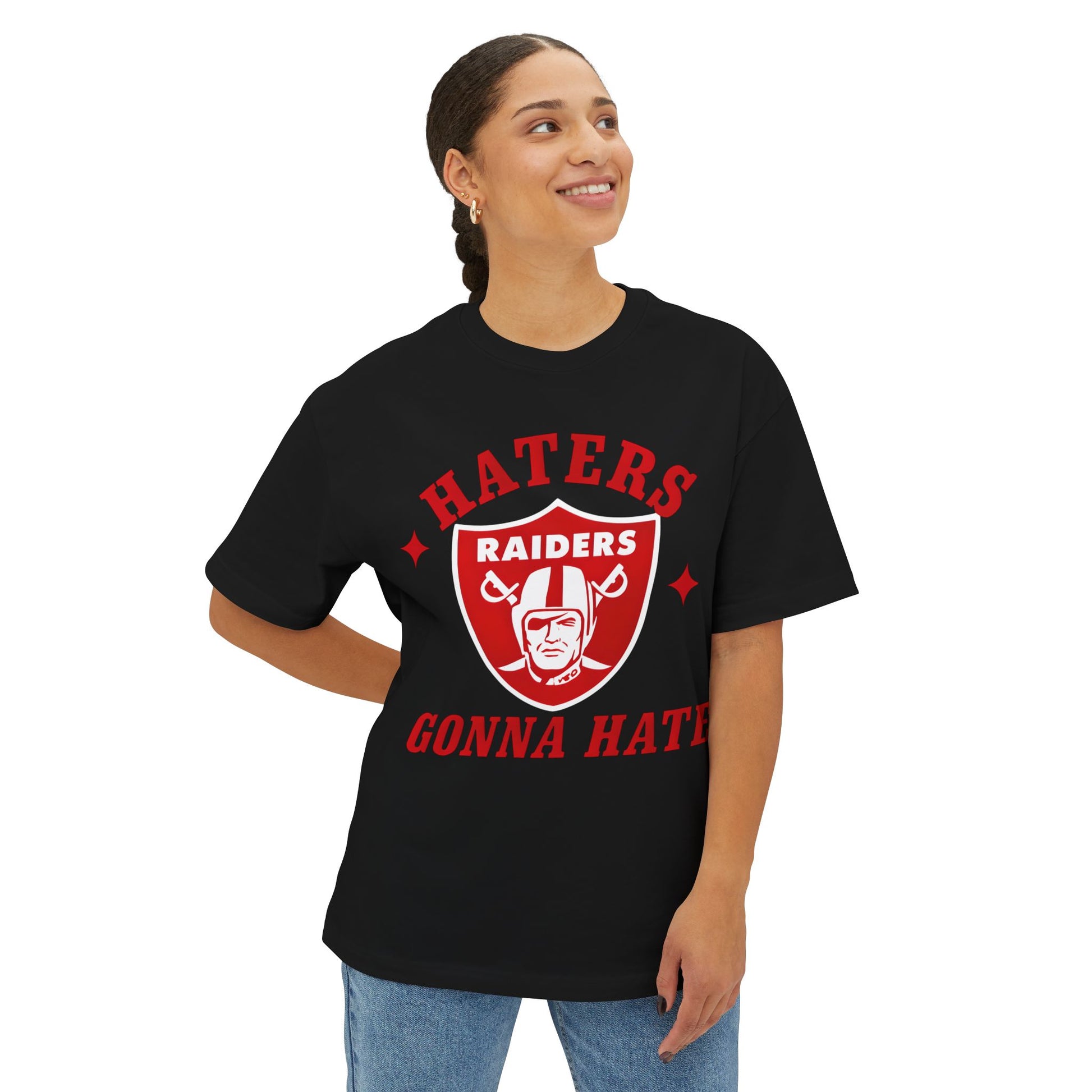 Retro Boxy Tee - Liberty Raiders "Haters Gonna Hate"