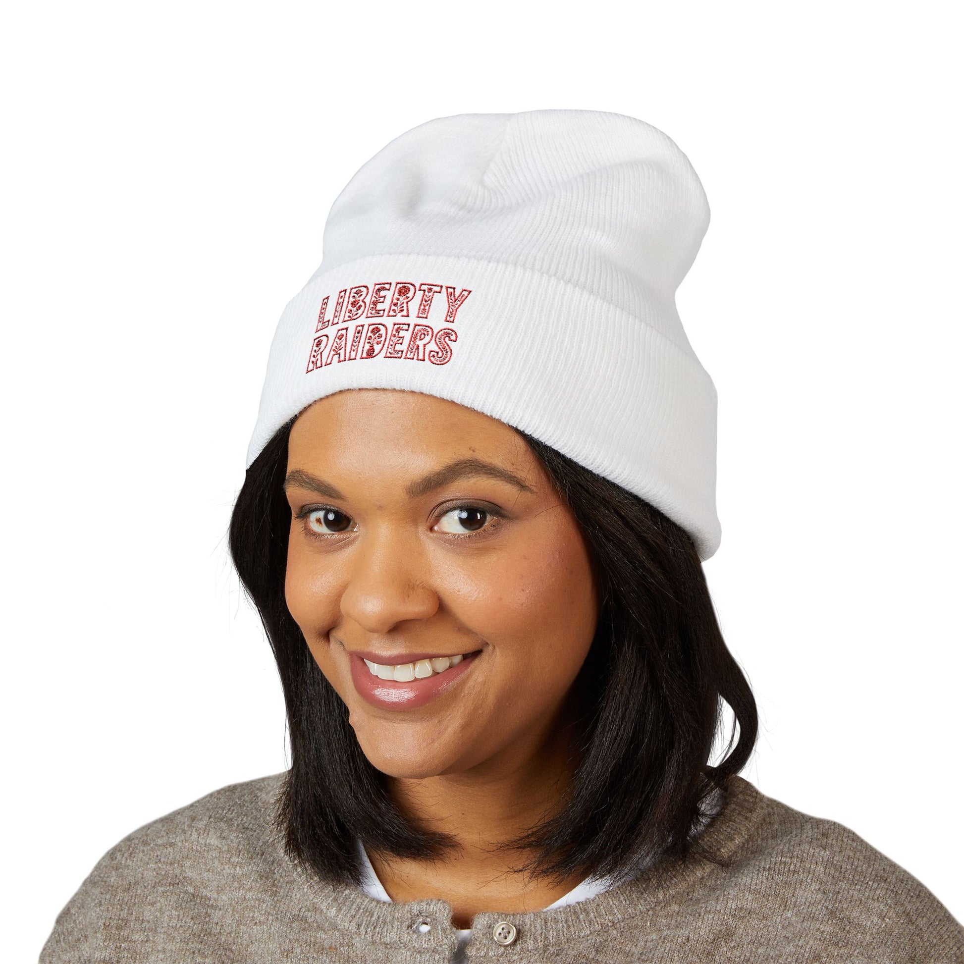 Classic Cuffed Beanie - Liberty Raiders "Flowered"