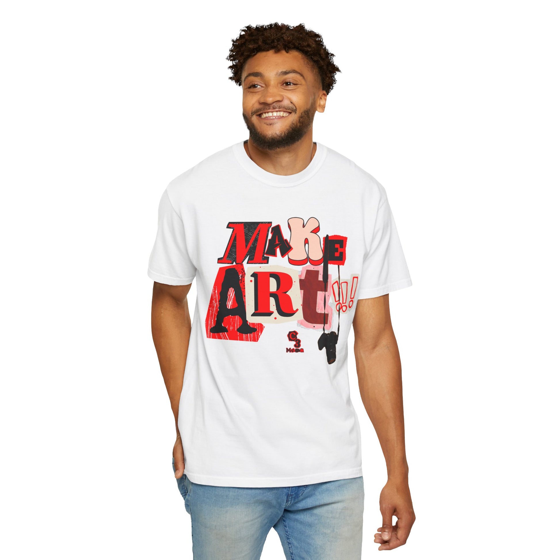 Branded Tee - Make Art!!! Support C3 Media