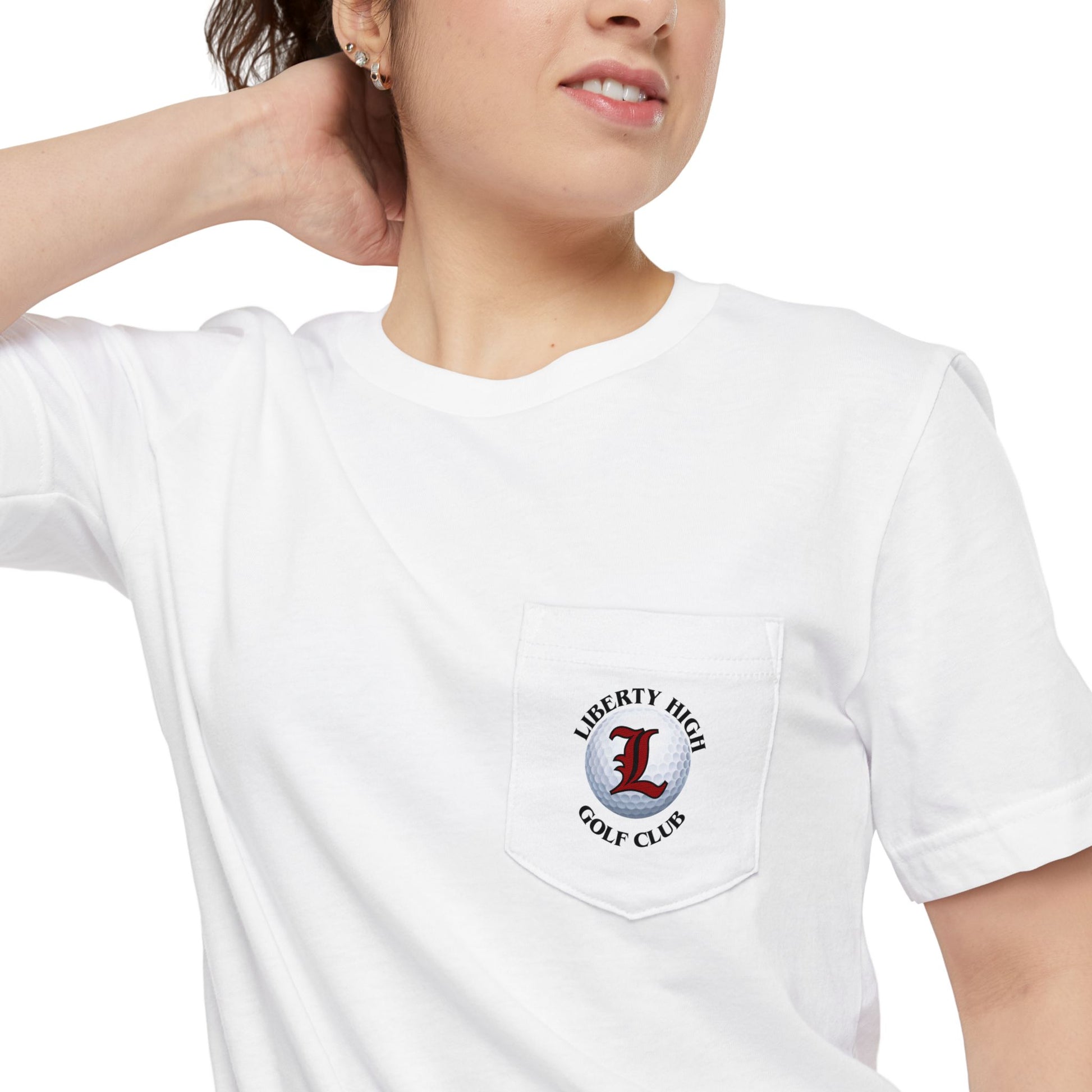 Pocket T-shirt - Liberty Raiders "Golf Team"