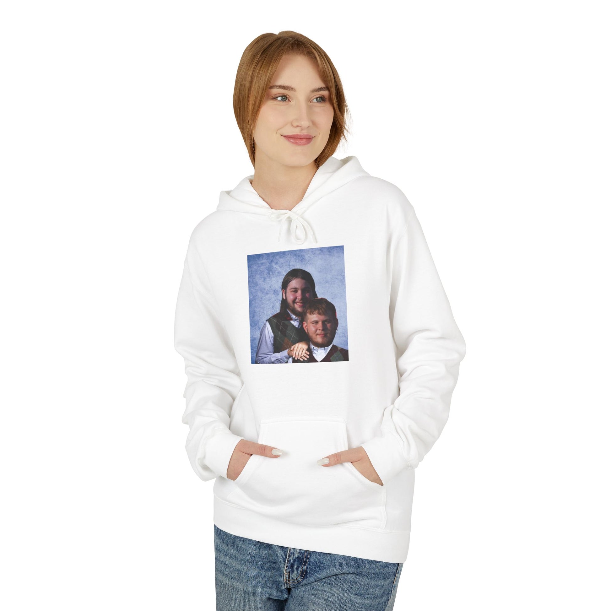 Unisex Midweight Softstyle Fleece Hoodie; Alex Jarrell and Connor Acord Step Brothers