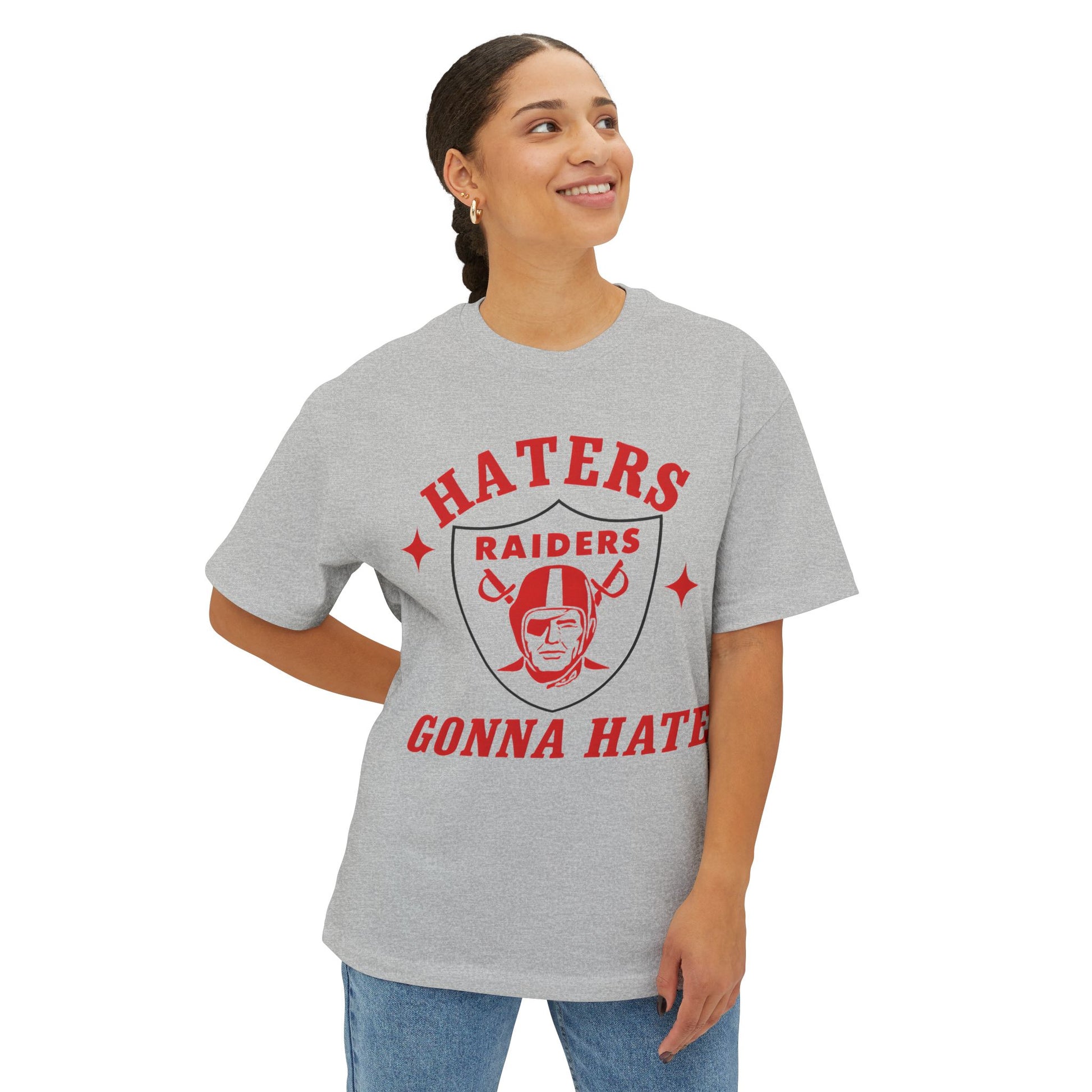 Retro Boxy Tee - Liberty Raiders "Haters Gonna Hate"
