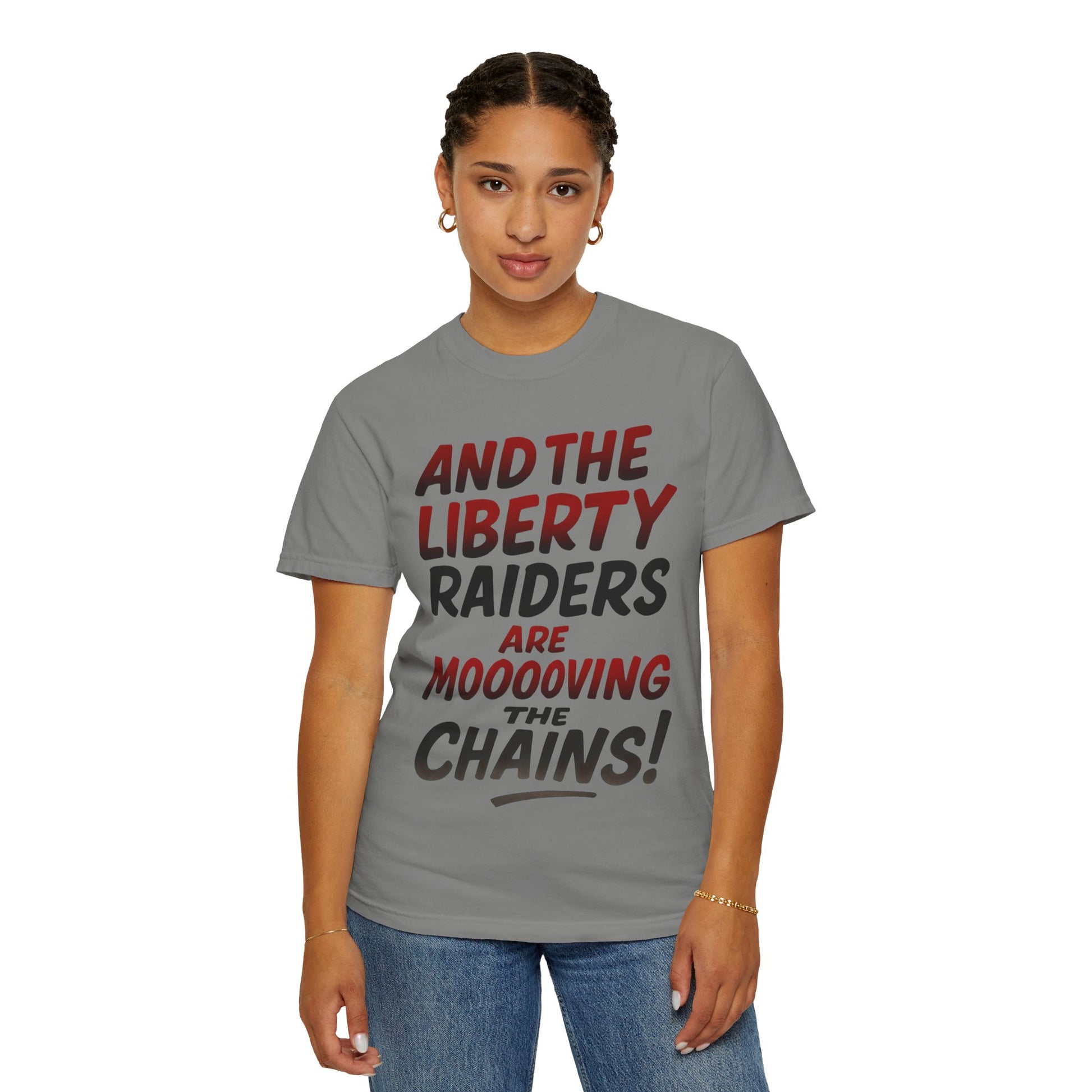 Light Weight Tee - Liberty Raiders "Moving the Chains"