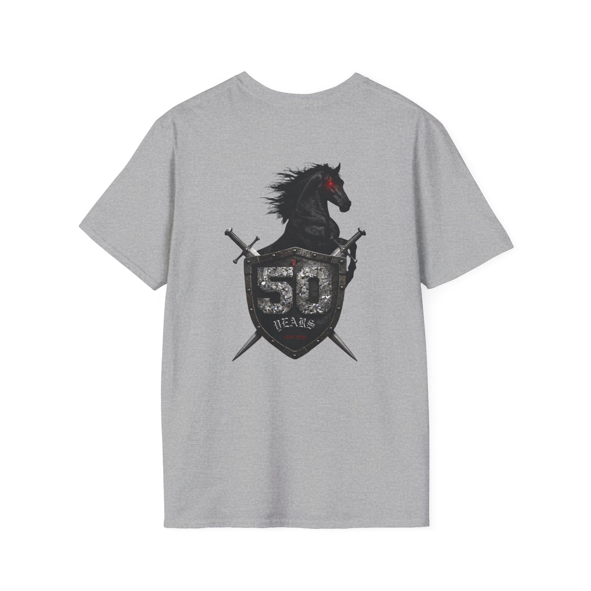 Unisex Softstyle T-Shirt; 50th Anniversary Football Tee