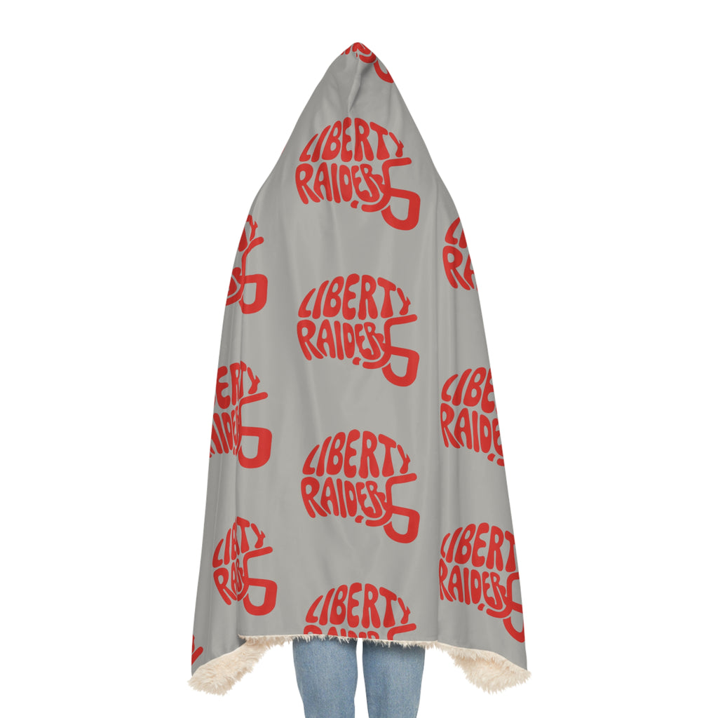 Grey Snuggle Blanket - Liberty Raiders "Helmet"