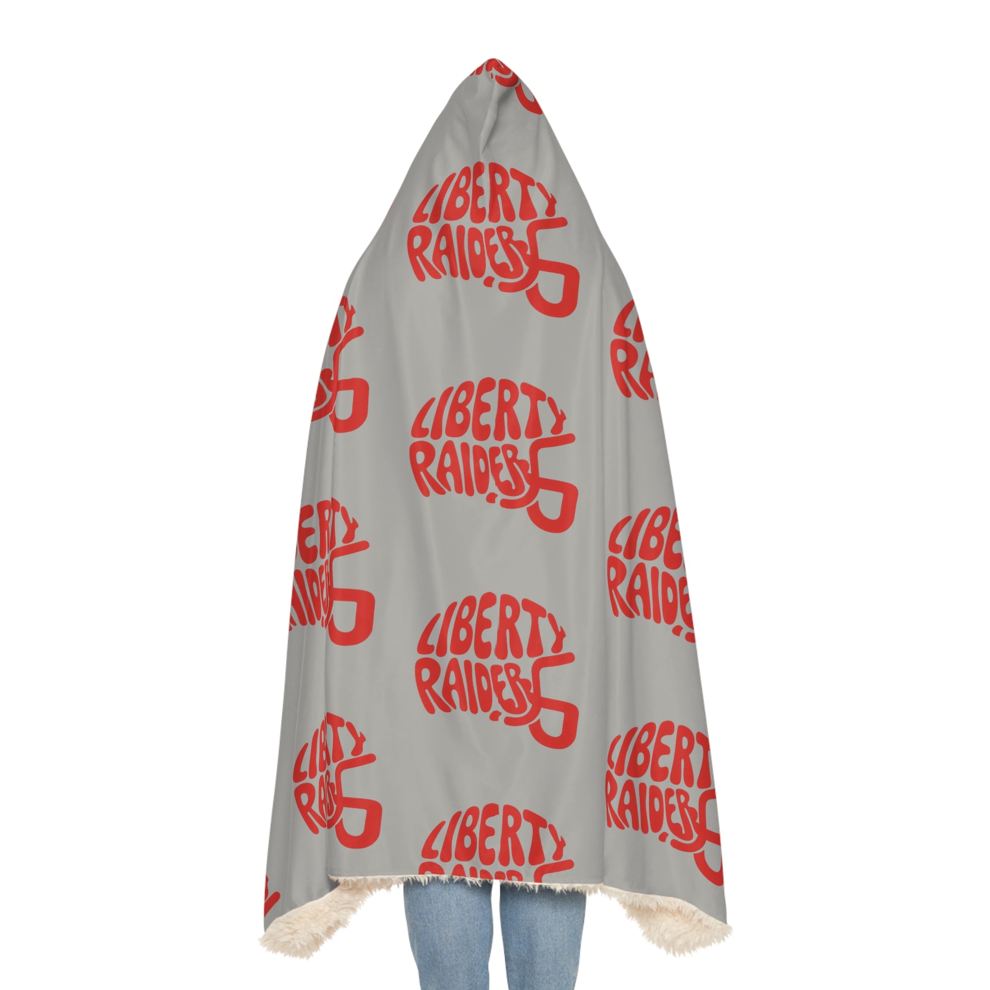 Grey Snuggle Blanket - Liberty Raiders "Helmet"