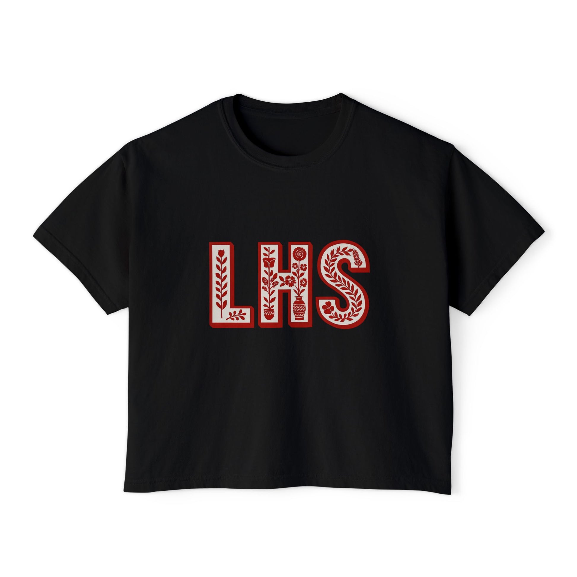 Women's Boxy Tee - Liberty Raiders "Flowered LHS"